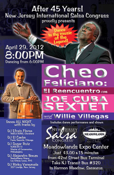Cheo Feliciano Joe Cuba Sextet NJ Salsa Congress with Mike Freeman